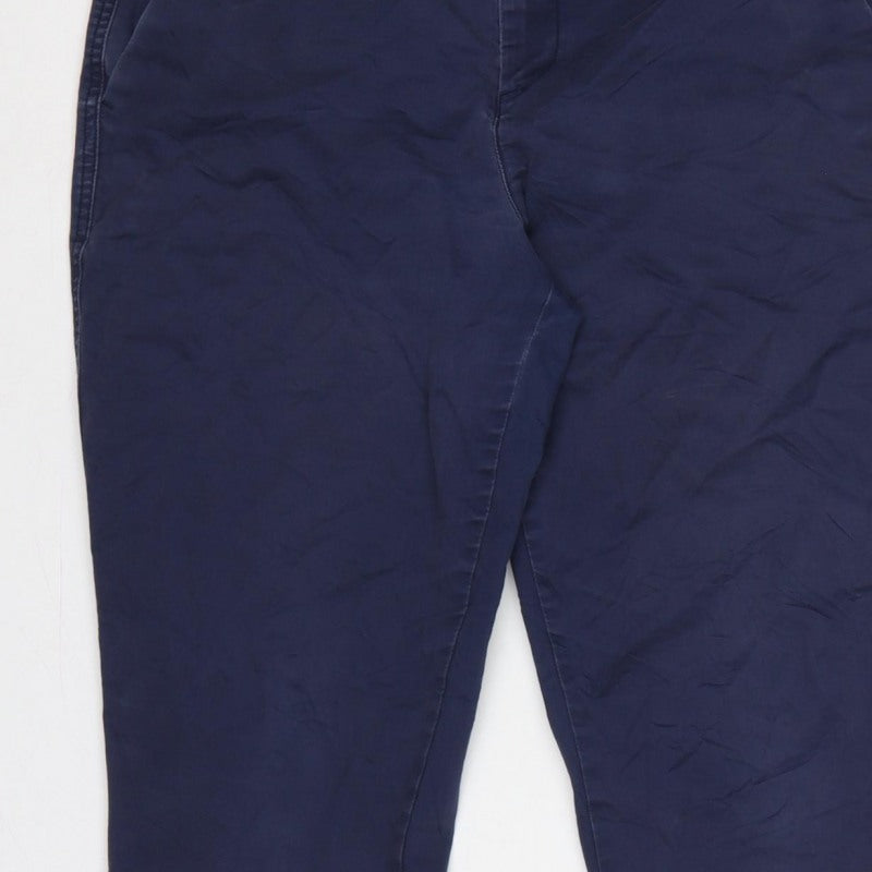 Gap Women’s Blue Size 8 Girlfriend Khaki Tapered Trousers