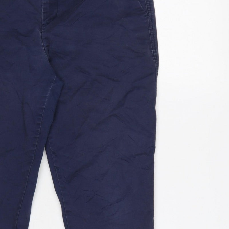 Gap Women’s Blue Size 8 Girlfriend Khaki Tapered Trousers