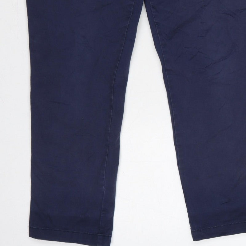 Gap Women’s Blue Size 8 Girlfriend Khaki Tapered Trousers