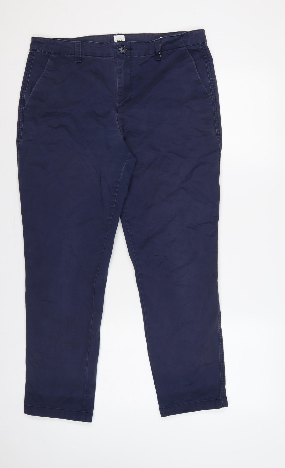 Gap Women’s Blue Size 8 Girlfriend Khaki Tapered Trousers