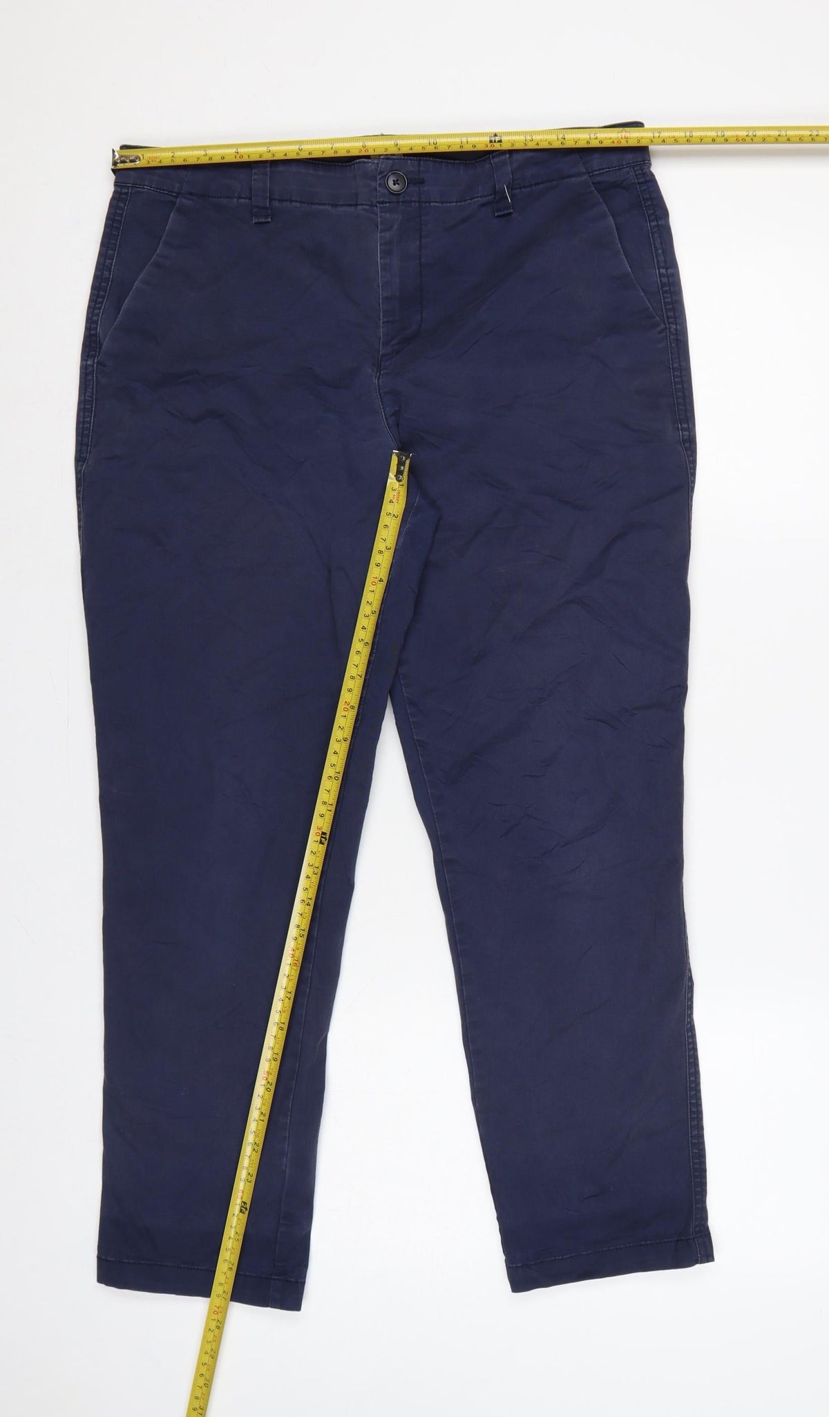 Gap Women’s Blue Size 8 Girlfriend Khaki Tapered Trousers