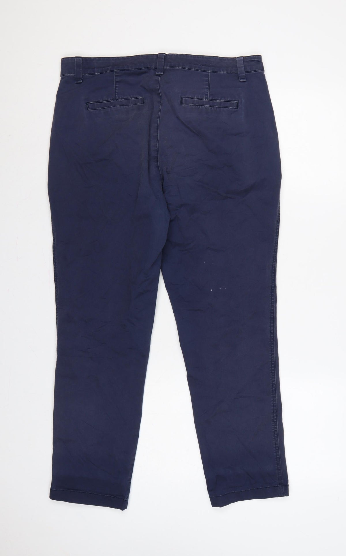 Gap Women’s Blue Size 8 Girlfriend Khaki Tapered Trousers