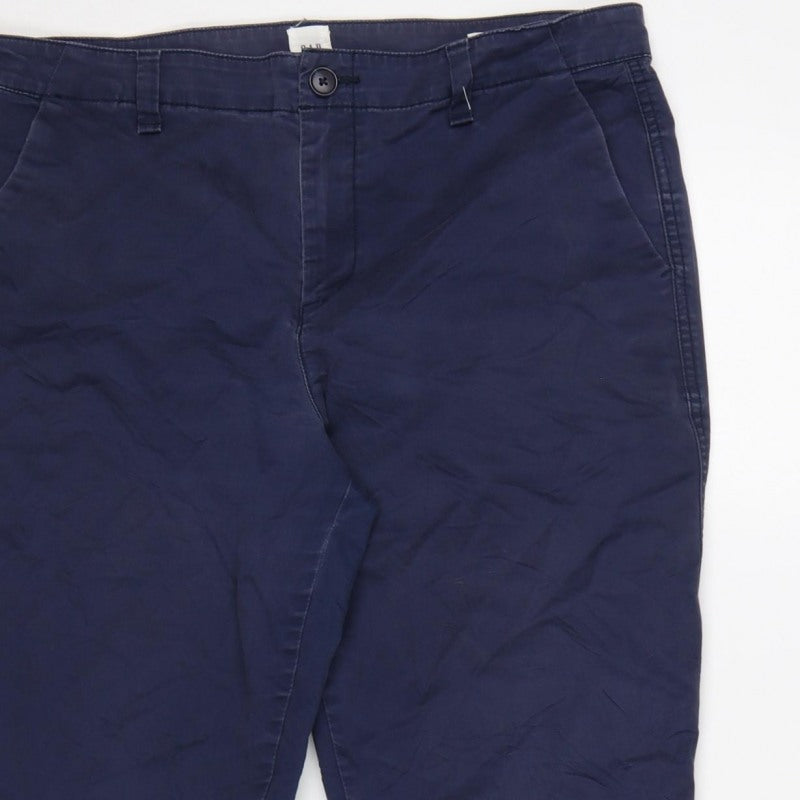 Gap Women’s Blue Size 8 Girlfriend Khaki Tapered Trousers