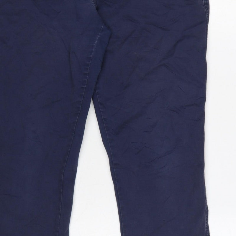 Gap Women’s Blue Size 8 Girlfriend Khaki Tapered Trousers