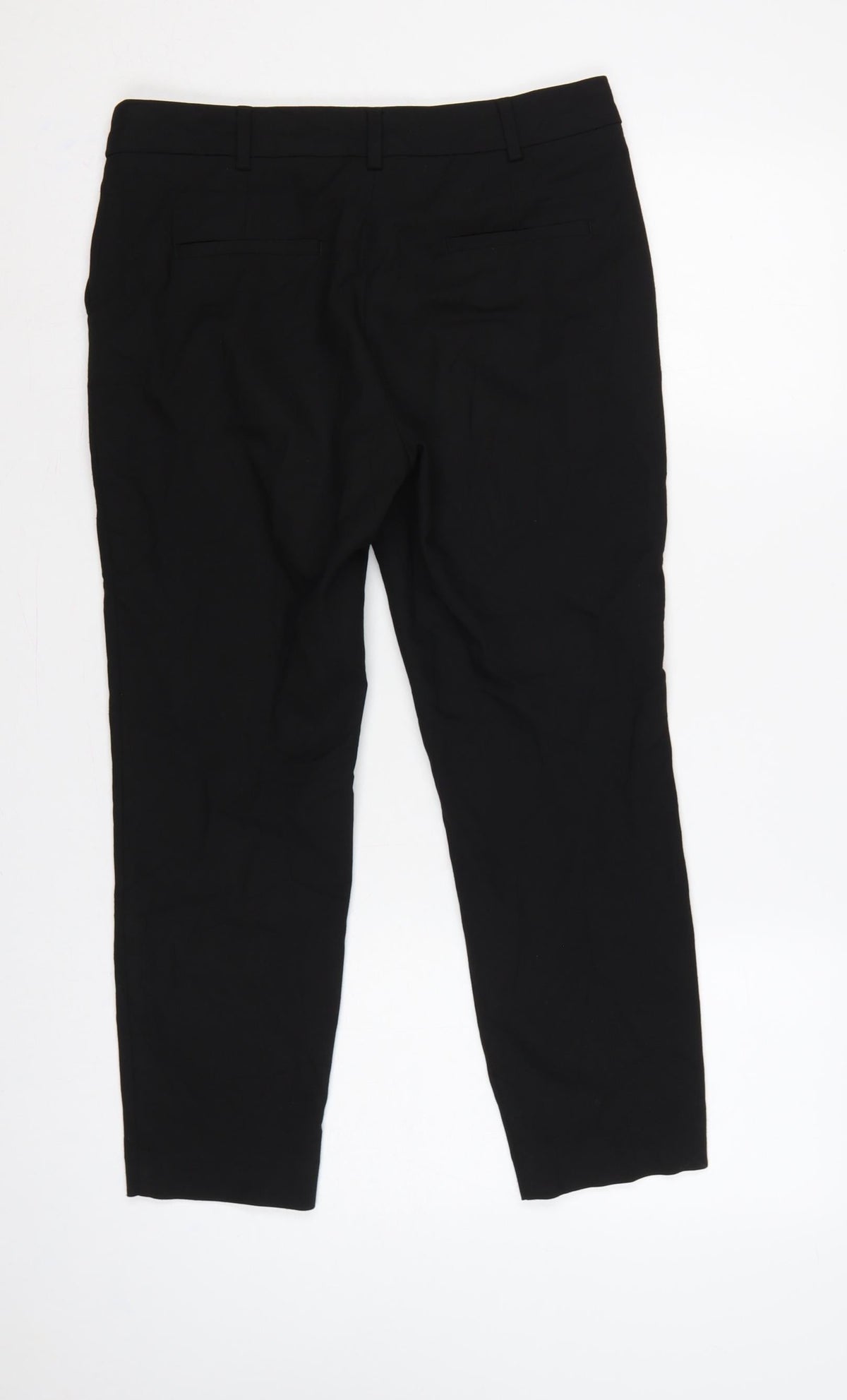 Next Women’s Black Petite Size 8 Tailored Straight Leg Dress Trousers