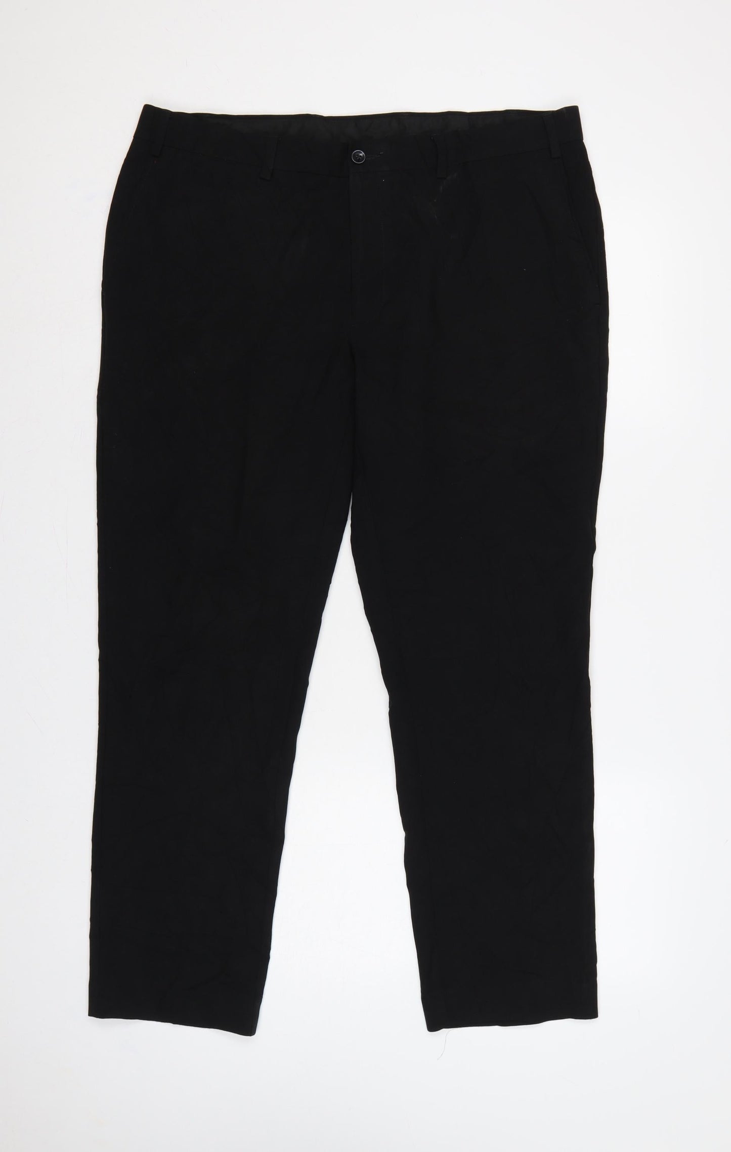 Marks and Spencer Men's Black 38 Slim Dress Trousers 38W 29L