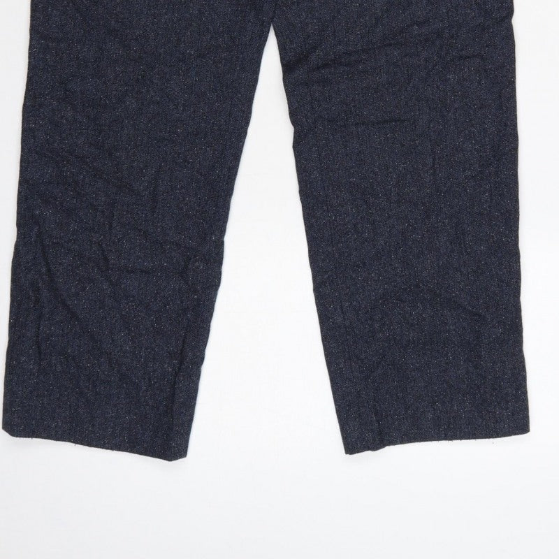 Wicholo Women’s Blue Slim Leg Trousers UK 12 Smart Workwear