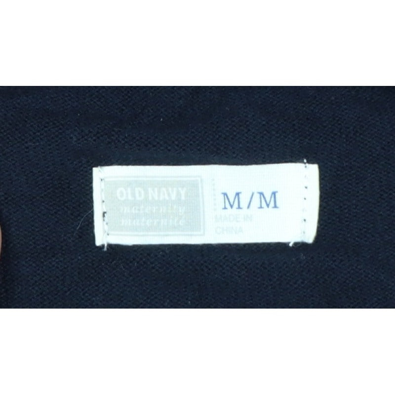 Old Navy Women Black M Cowl Neck Knit Jumper Dress Long Sleeve