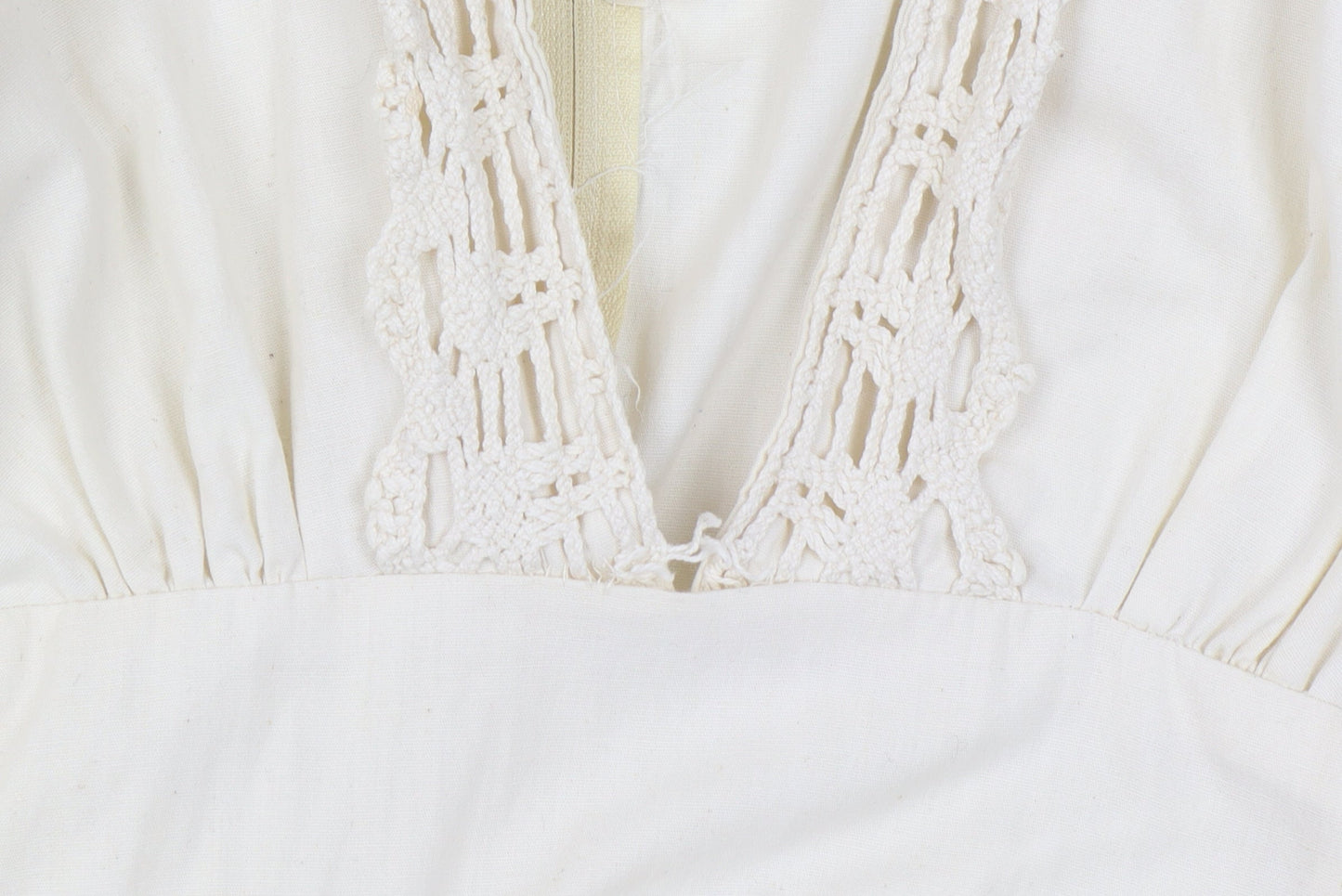 Gunne Sax By Jessica Women Ivory UK 13 Maxi 1970s Prairie Lace Vintage Dress
