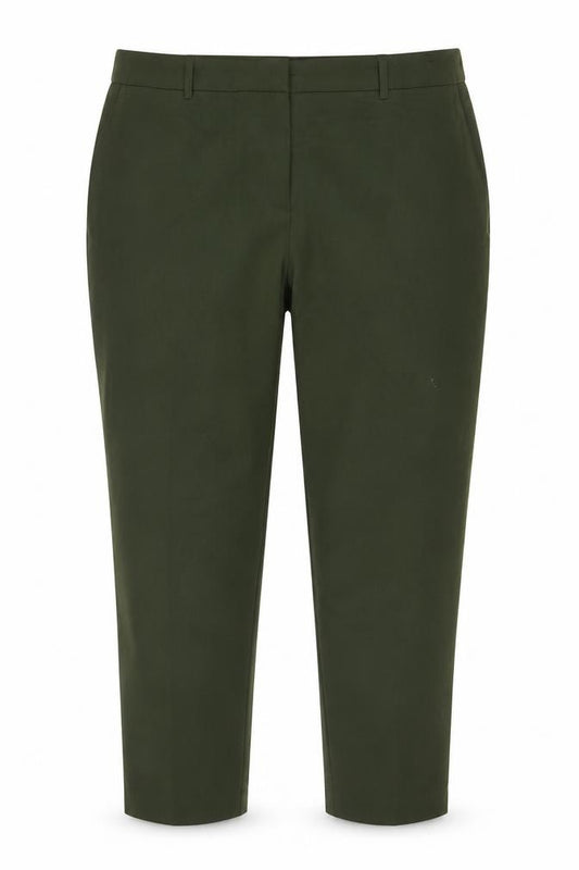 Dorothy Perkins Women Green UK 10 Tailored Ankle Tapered Trousers
