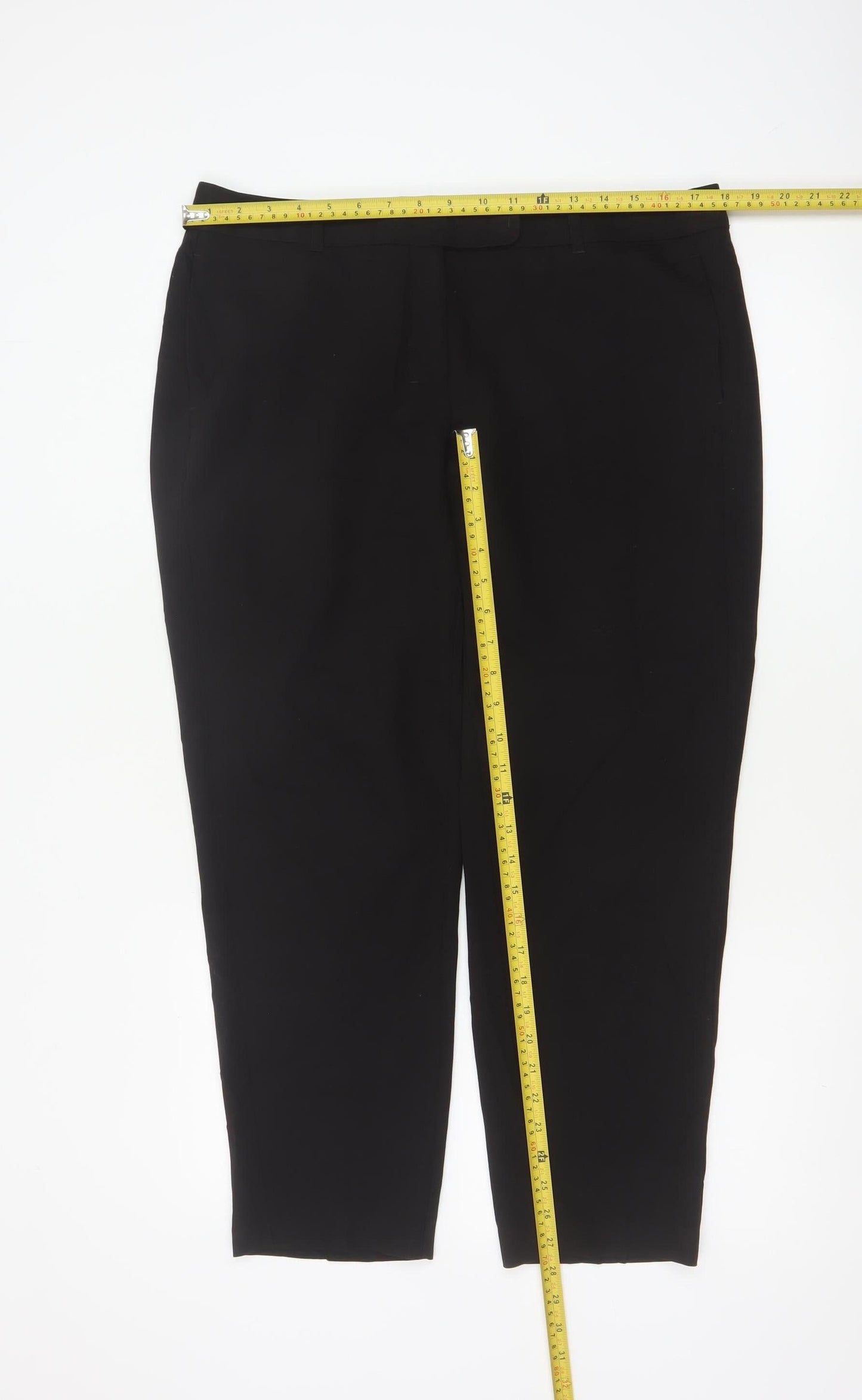 Dorothy Perkins Women’s Black UK 14 Tapered Stretch Work Trousers