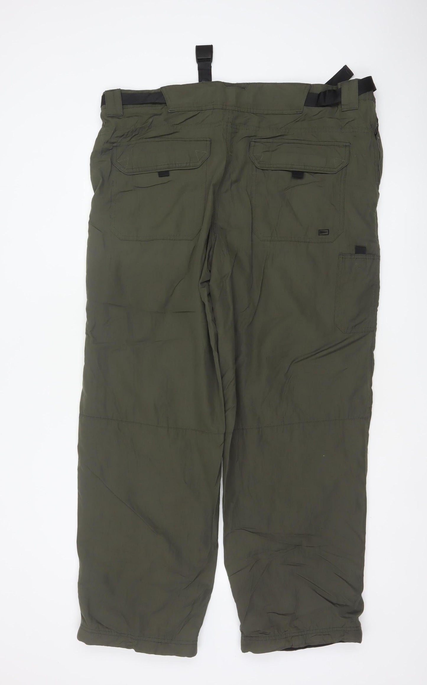 Marks & Spencer Men Green 40W 31L Thermal Stormwear Cargo Trousers