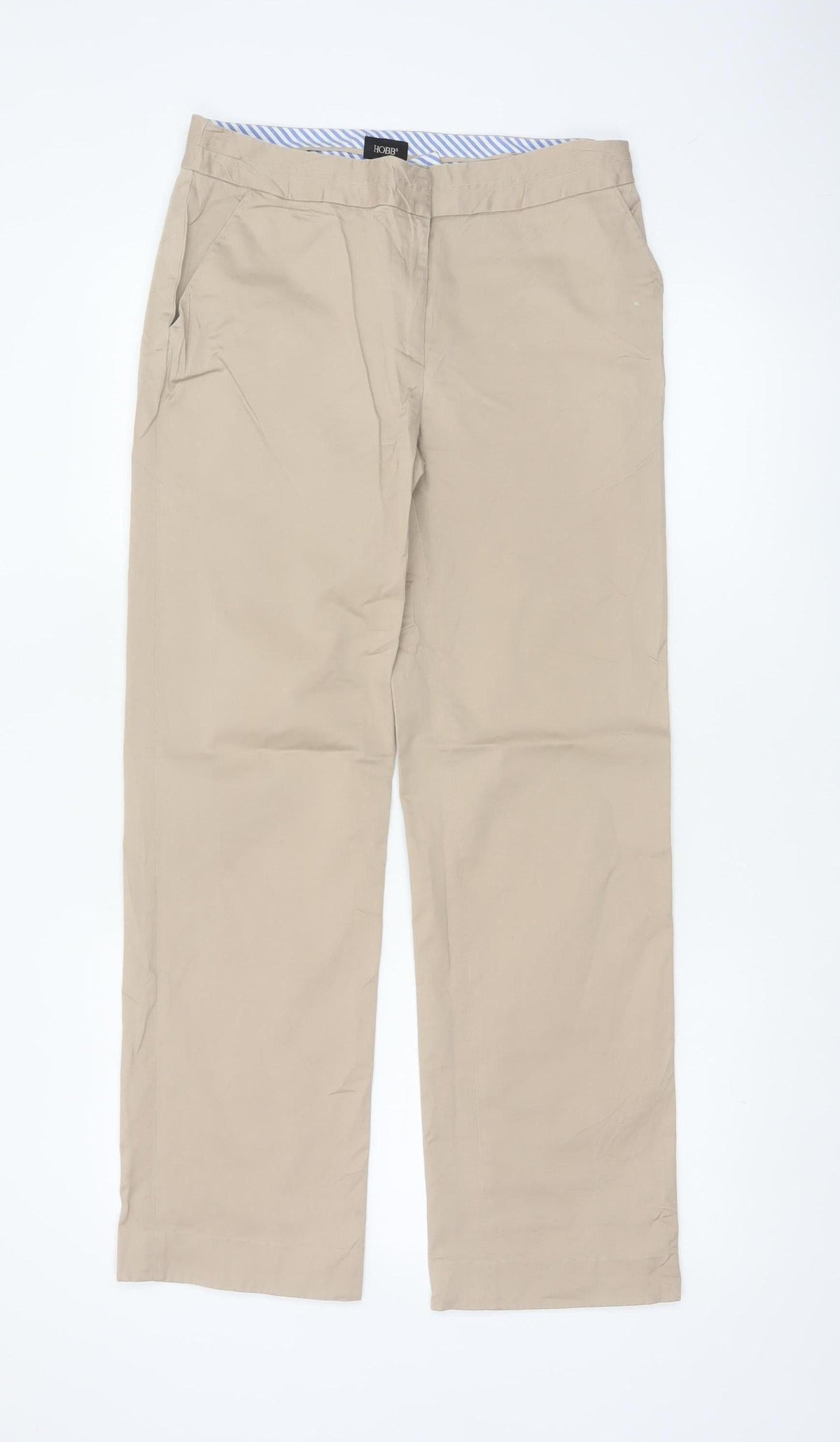 Hobbs Women’s Beige Size 10 Straight Leg Chino Trousers