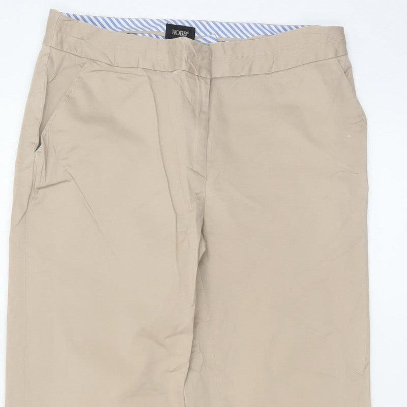 Hobbs Women’s Beige Size 10 Straight Leg Chino Trousers
