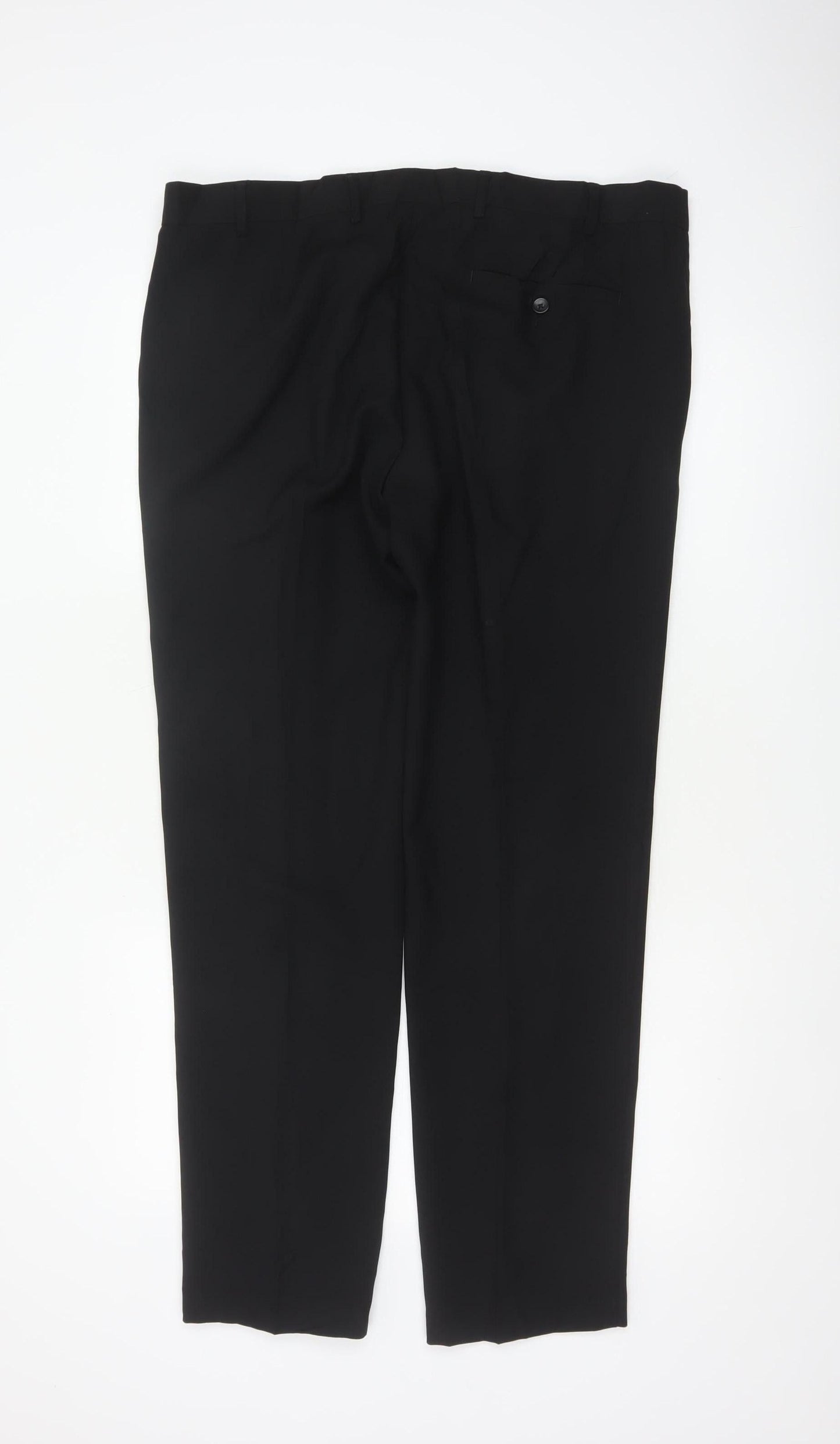 Marks & Spencer Men Black 38in Skinny Dress Trousers 31in Leg