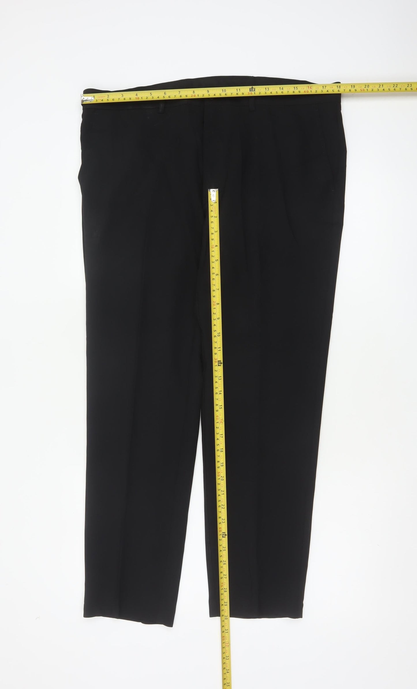 Marks & Spencer Men’s Black 36S Skinny Formal Trousers 36in