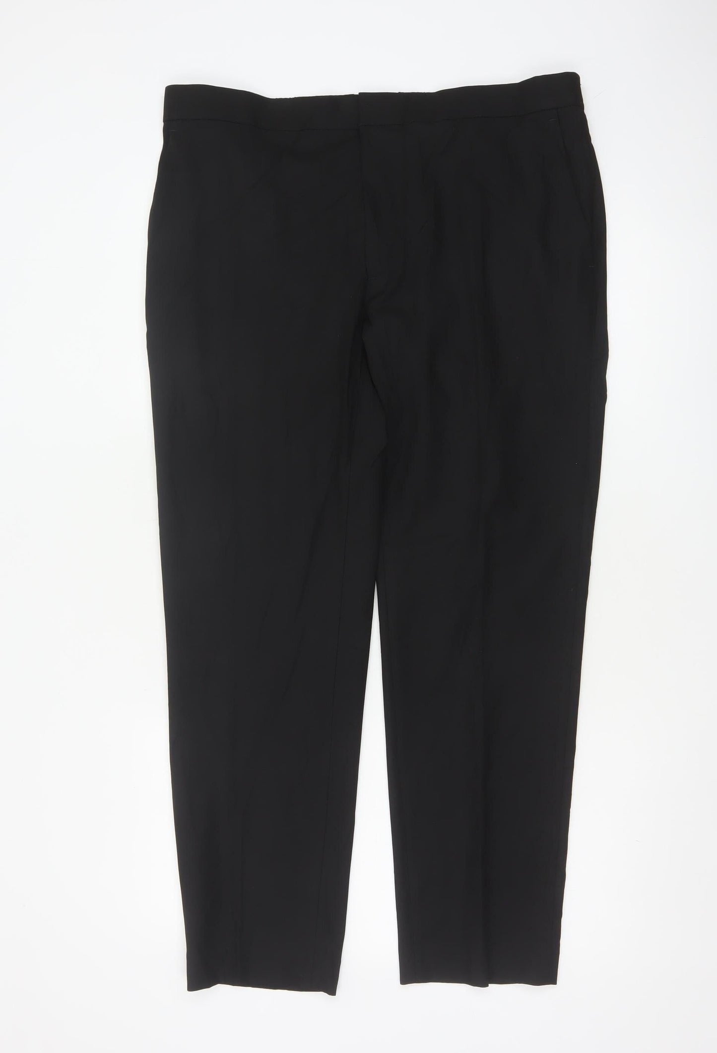 Autograph Men’s Black 36S Slim Fit Formal Dress Trousers