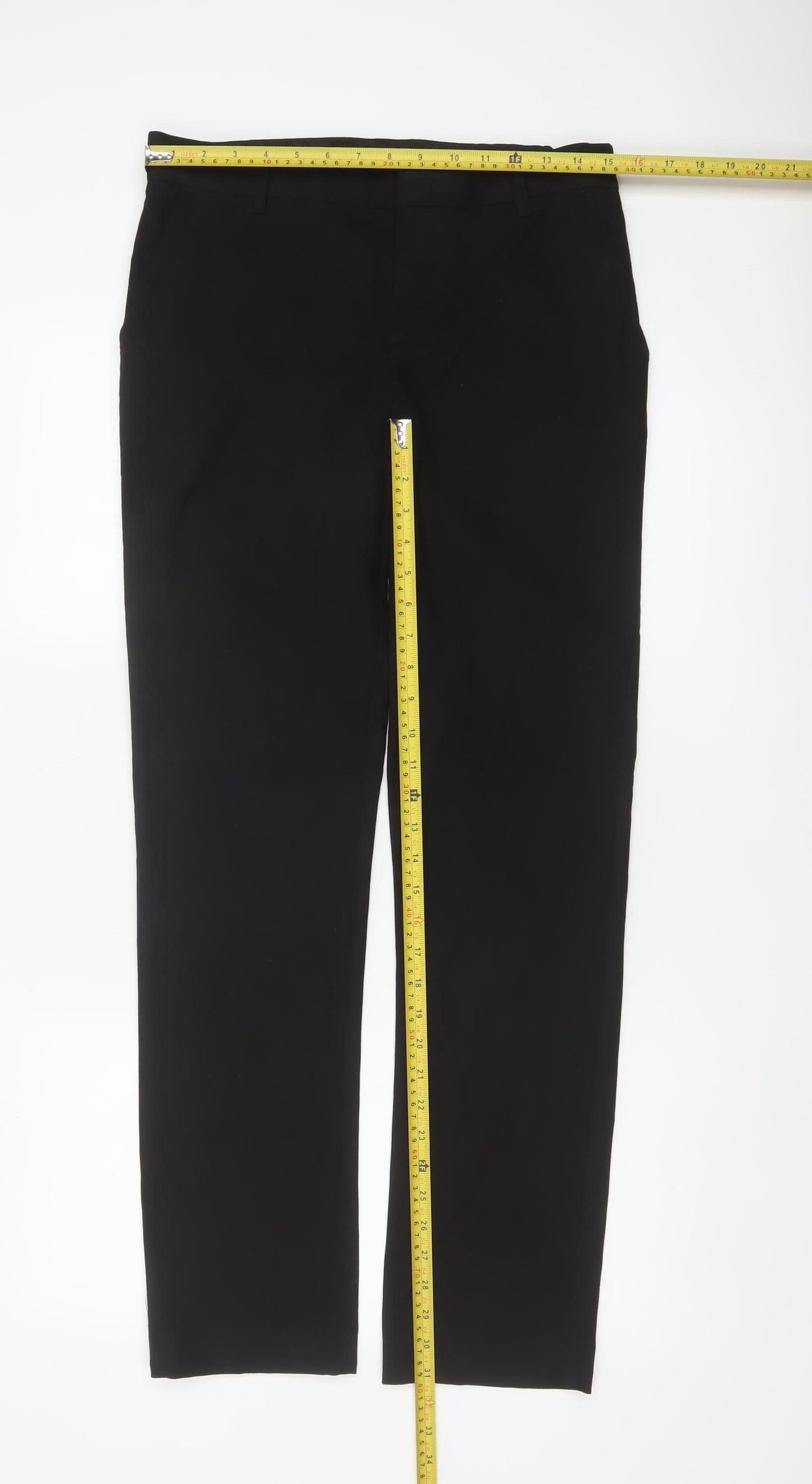 Marks & Spencer Boys Black 14-15 Years Dress Trousers 30W 34L