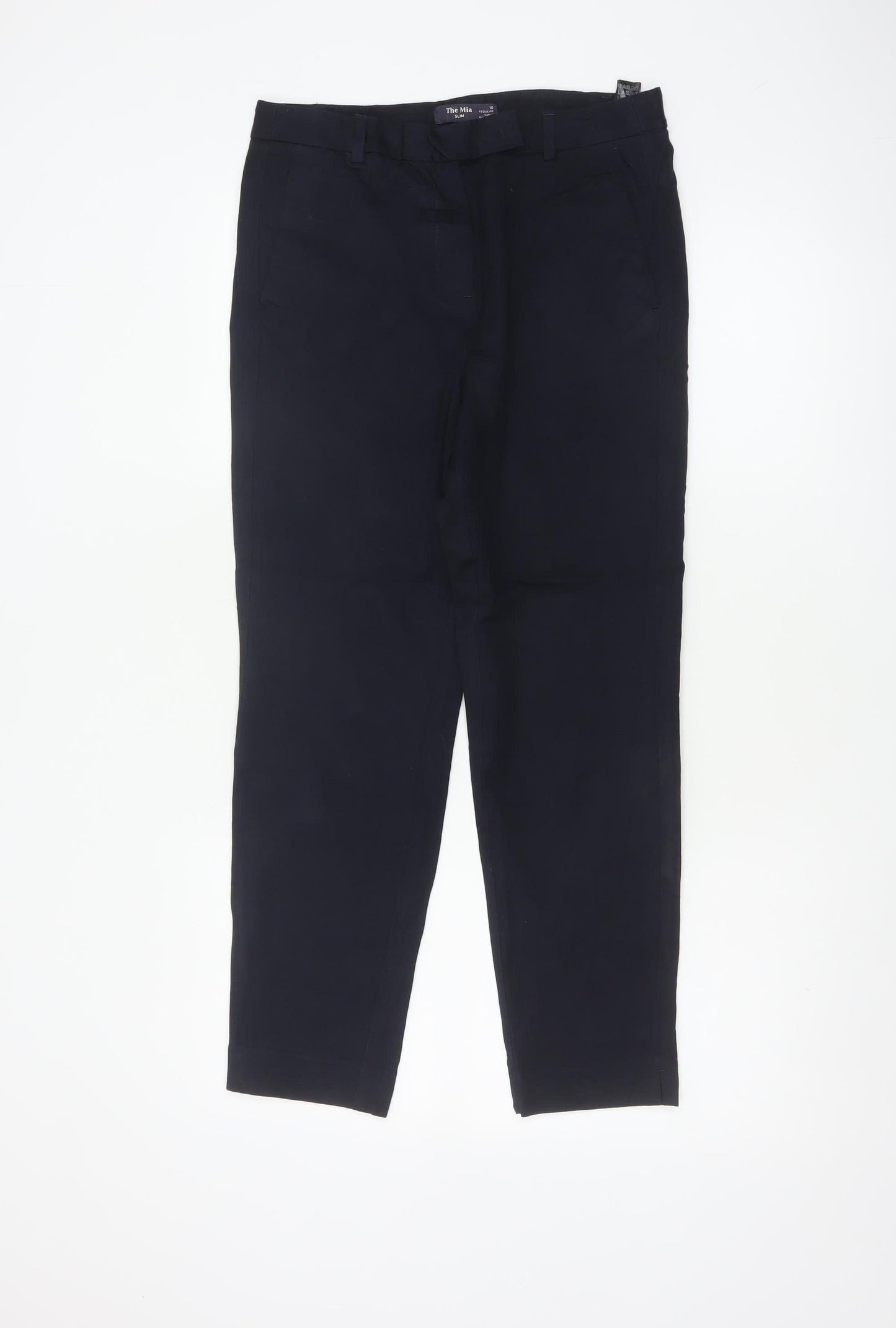 M&S Women’s Navy Blue UK 10 The Mia Slim Fit Tailored Trousers