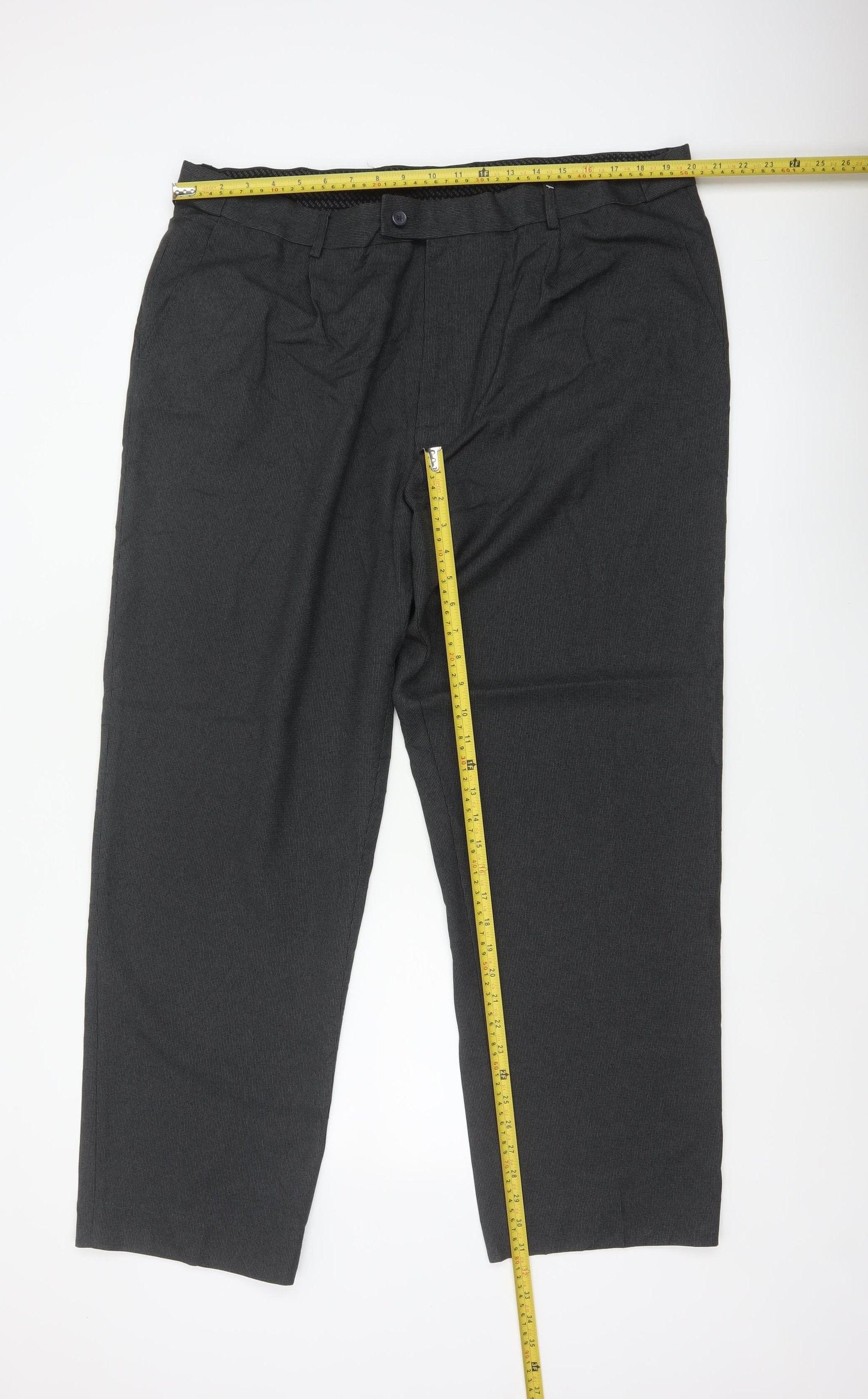 Debenhams Collection Men Grey 42R Dress Trousers Straight Formal