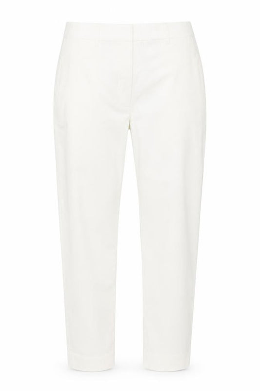 M&S Women’s White Chino Tapered Trousers UK 8 Regular