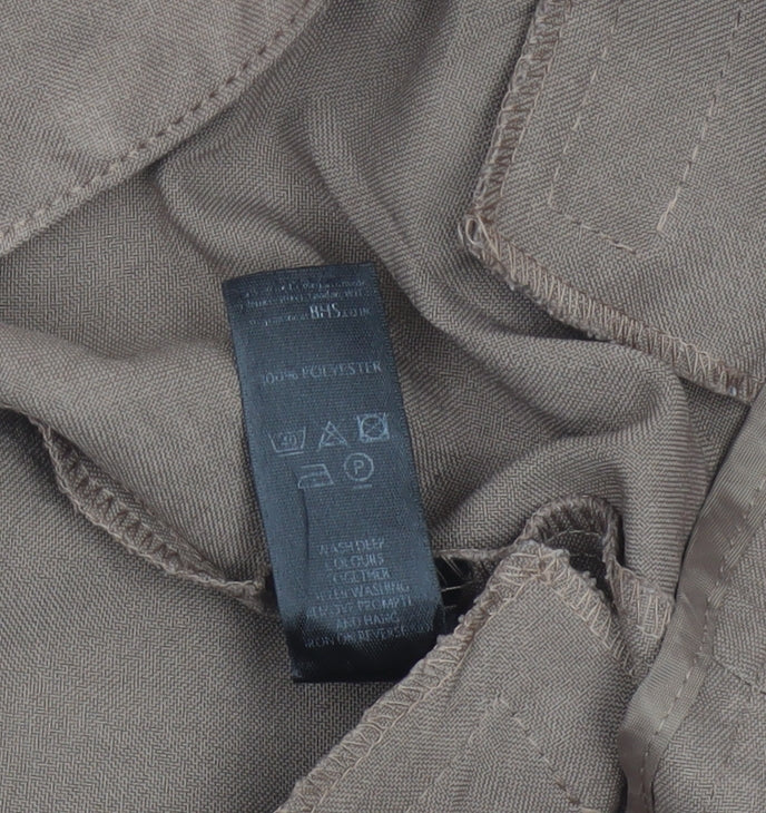 BHS Women’s Brown Size 12 Tailored Straight Leg Dress Trousers