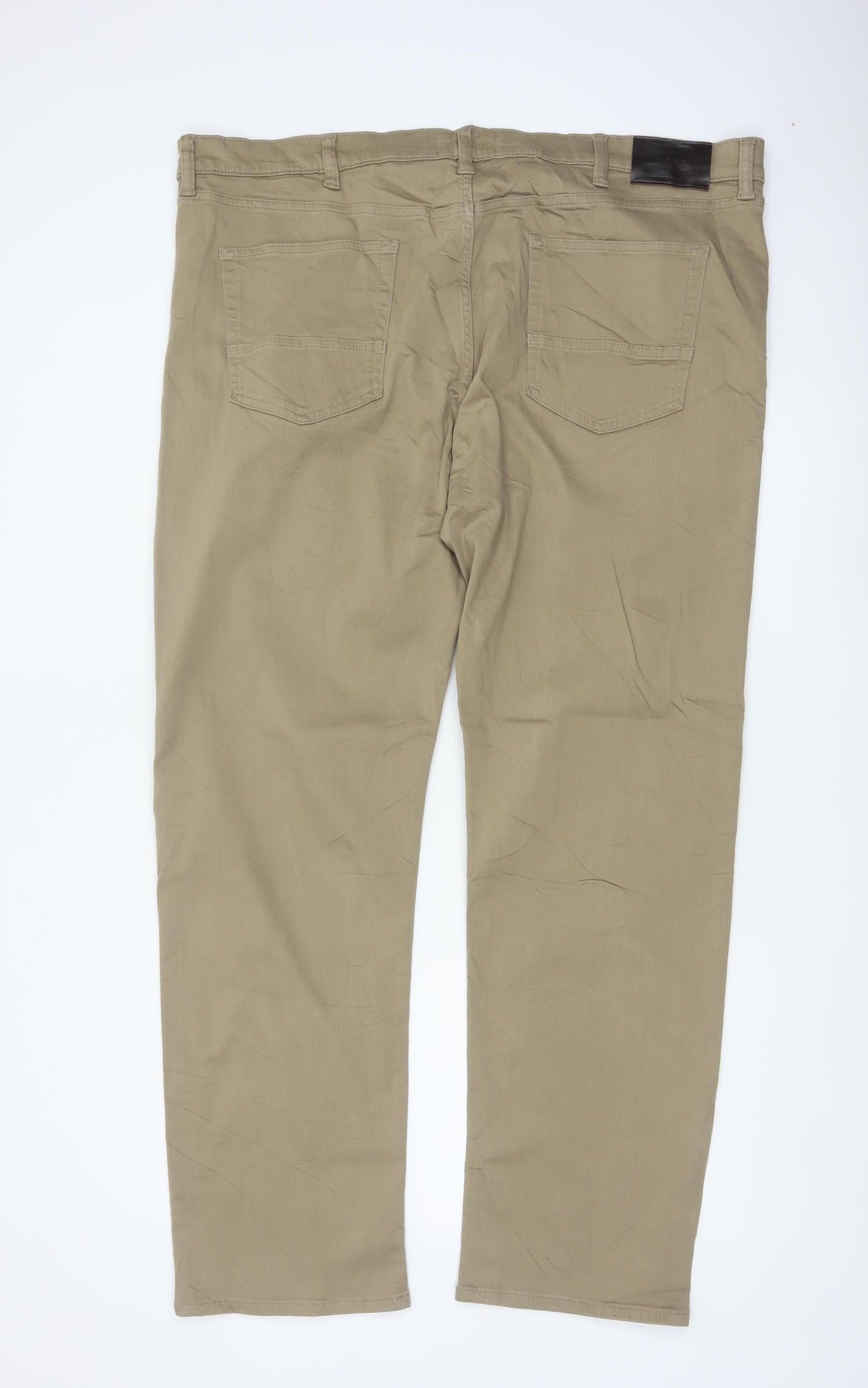 Marks & Spencer Men’s Beige 44/33 Straight Fit Stretch Chino Trousers