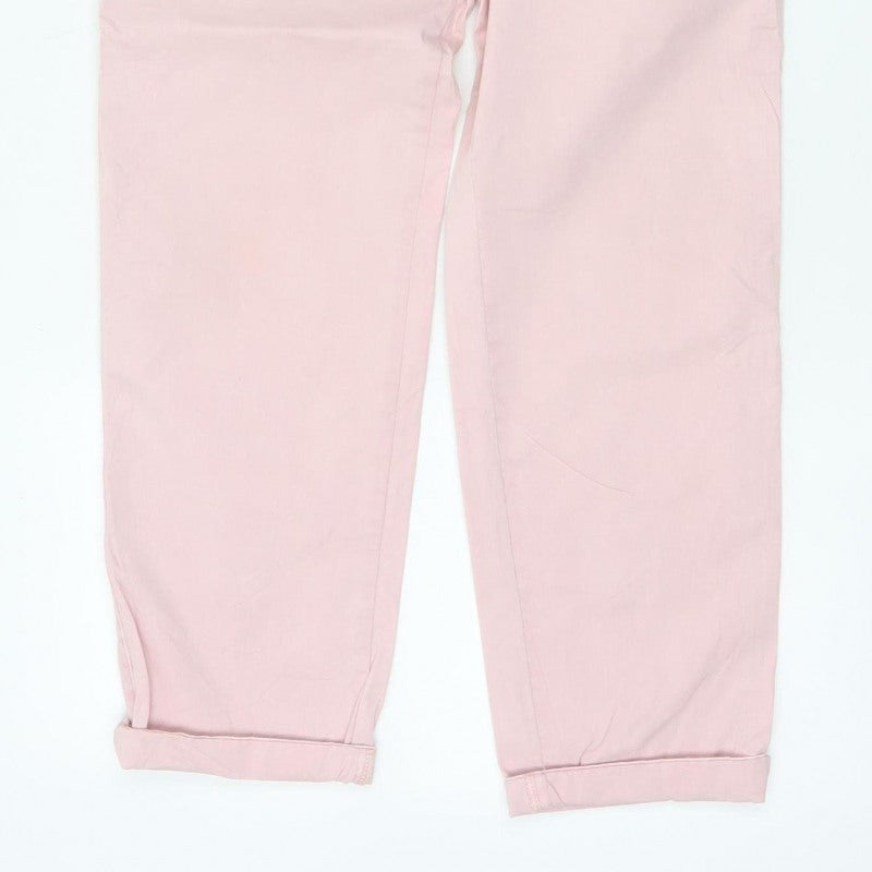 M&S Women’s Pink Size 8 Regular Tapered Chino Trousers