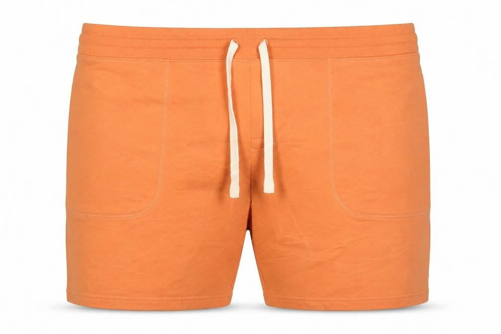Marks & Spencer Men Orange 3XL Sweat Shorts Drawstring Jersey Pockets