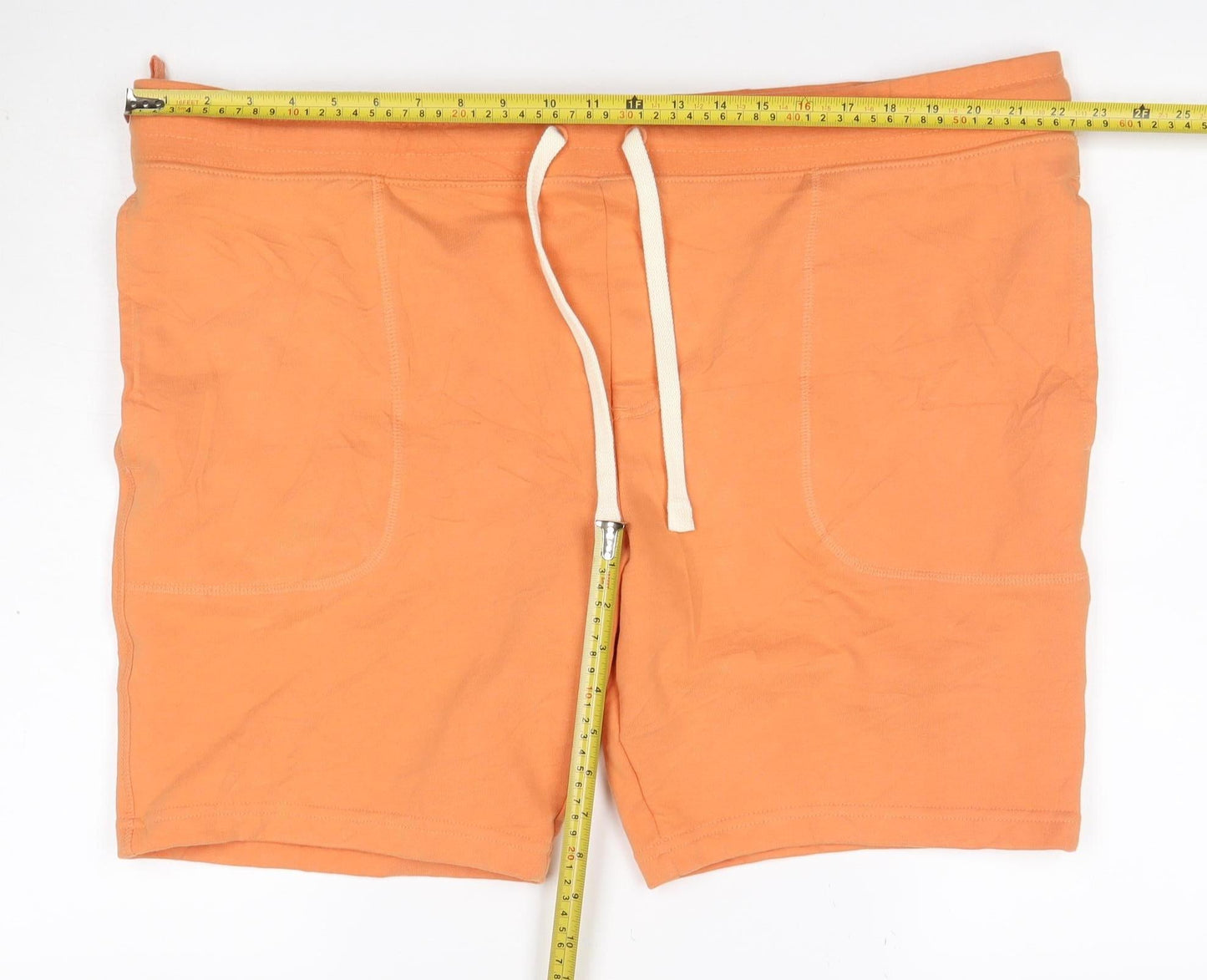 Marks and Spencer Men Orange 3XL Sweat Shorts Drawstring Jersey Pockets