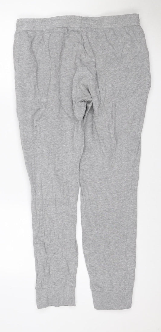 Ellesse Women Grey L Logo Fleece Jogger Sweatpants