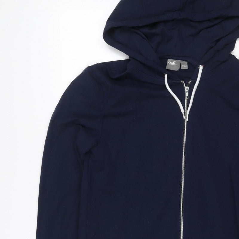 Additional view of ASOS Men’s Navy Blue L Full Zip Hooded Hoodie Pockets