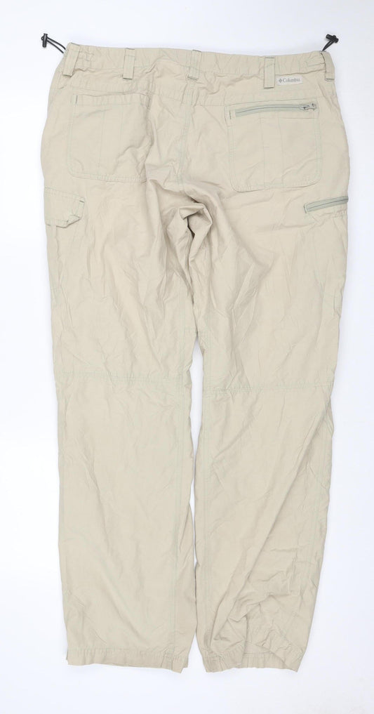 Columbia Men’s Beige 38 Cargo Trousers 34in Leg Convertible