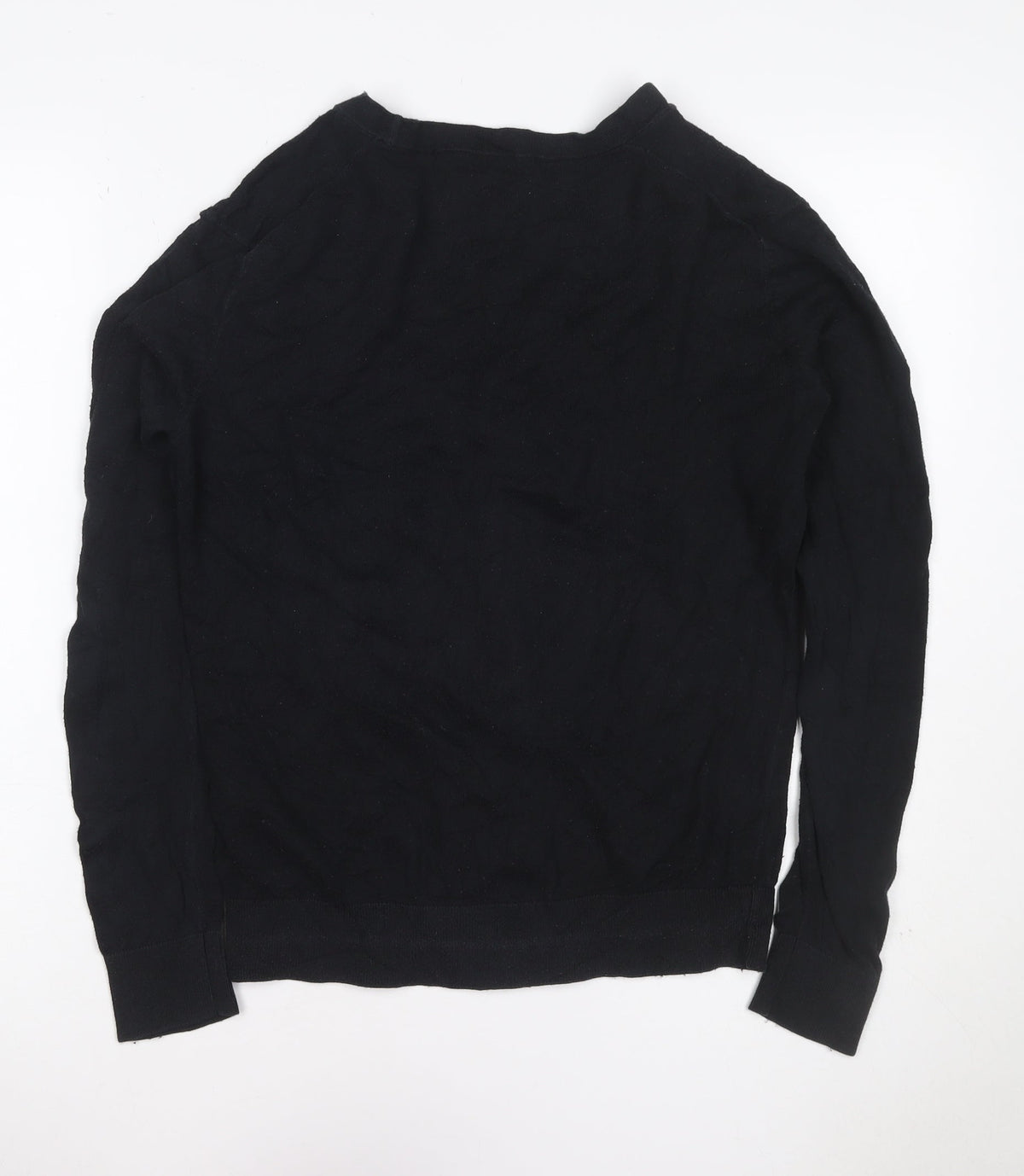 Uniqlo Women’s Black M Fine Knit V-Neck Button Cardigan