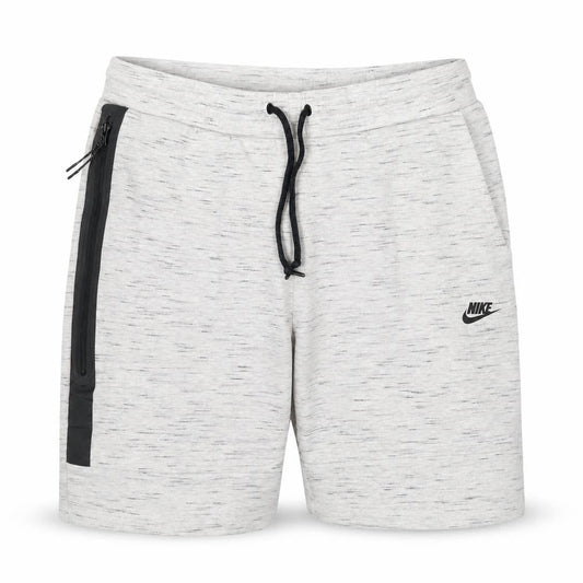 Nike Women’s Grey Marl Sweat Shorts Size L Drawstring Zip Pocket