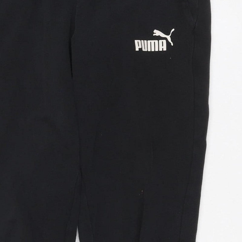 Additional view of Puma Men's Black S Jogger Track Pants Elastic Waist Cuffed Sports Trousers