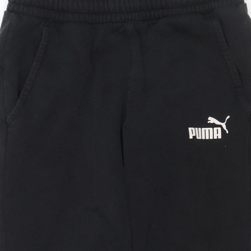 Additional view of Puma Men's Black S Jogger Track Pants Elastic Waist Cuffed Sports Trousers