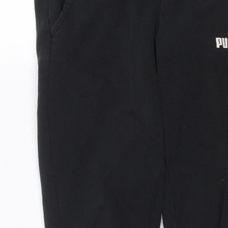 Additional view of Puma Men's Black S Jogger Track Pants Elastic Waist Cuffed Sports Trousers
