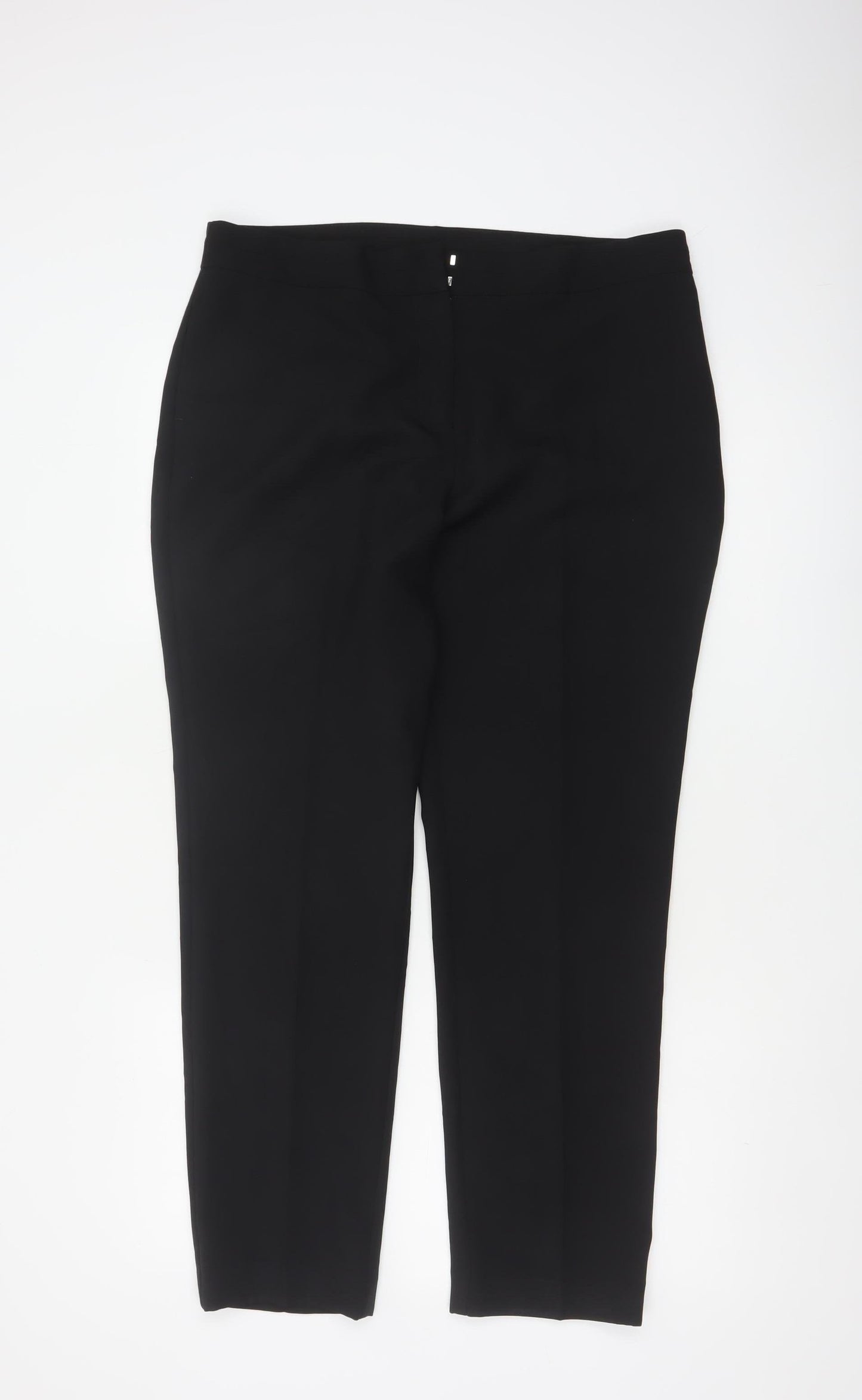 Bonmarché Women’s Black Size 14 Straight Leg Dress Trousers