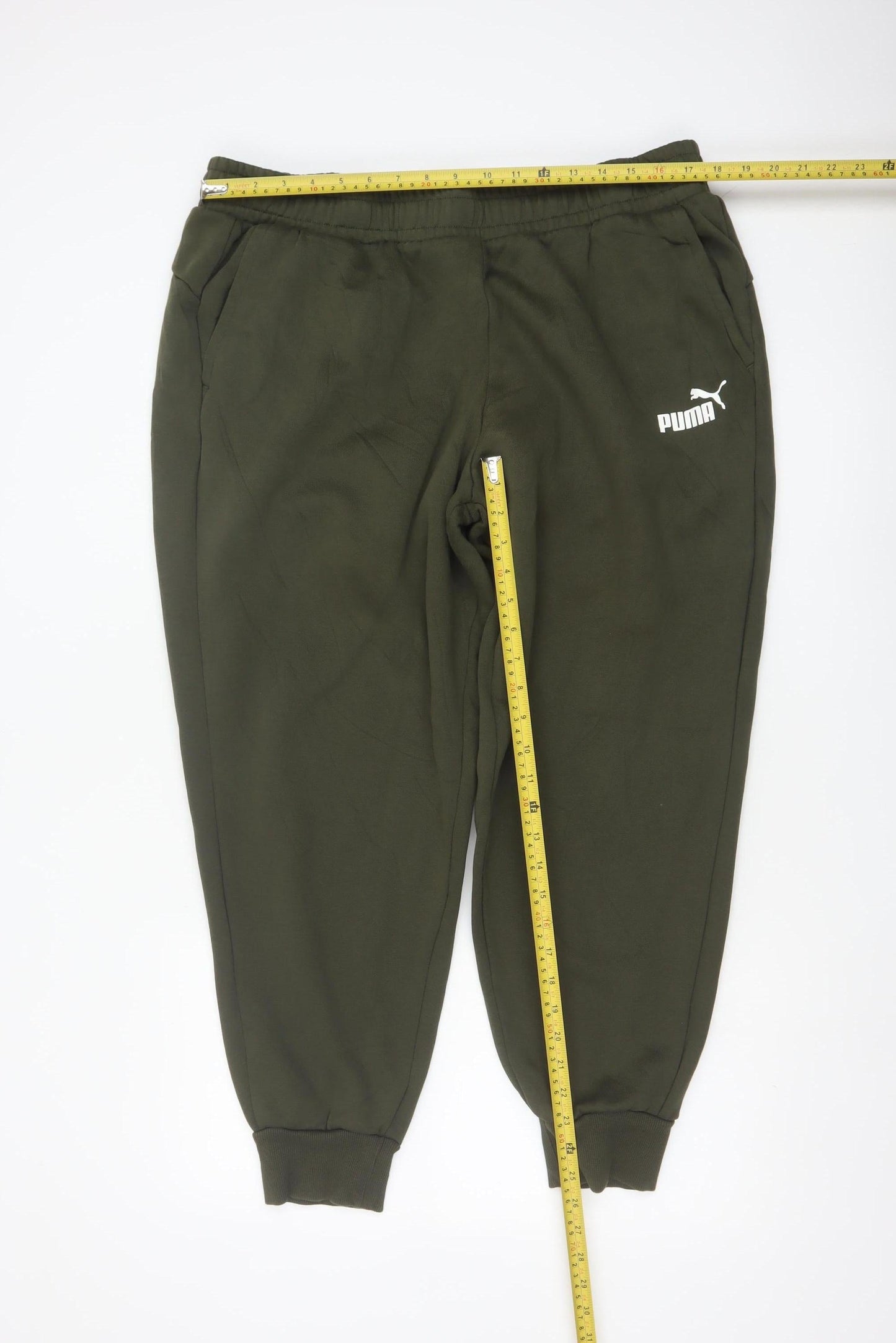 Puma Women Green XXL Jogger Sweatpants Elastic Waist Logo Pockets