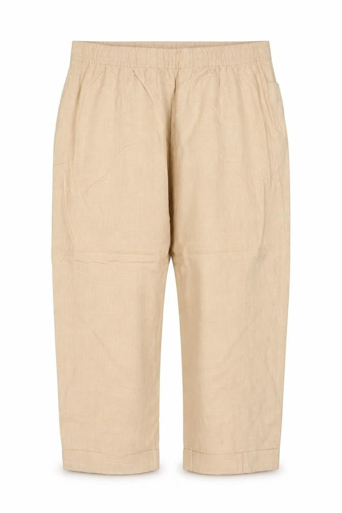 Marks and Spencer Women’s Beige Size 22 Linen Blend Tapered Trousers