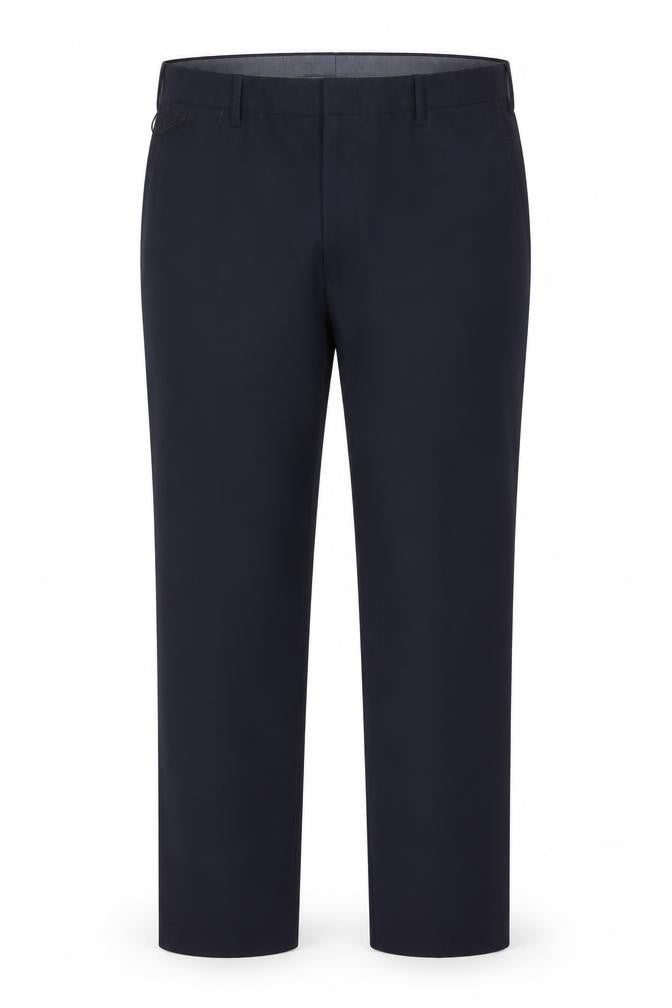 Marks and Spencer Men’s Navy 42in Long Regular Fit Wool Dress Trousers