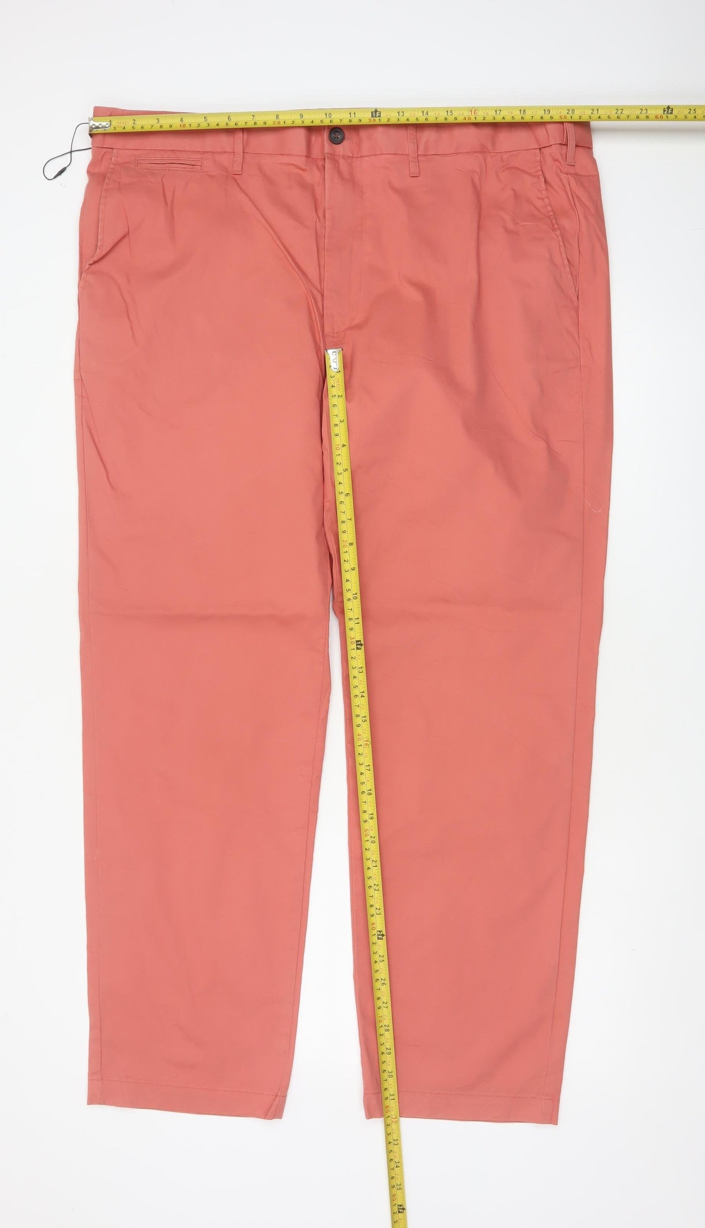 Marks & Spencer Men’s Orange 42 Regular Fit Chino Trousers