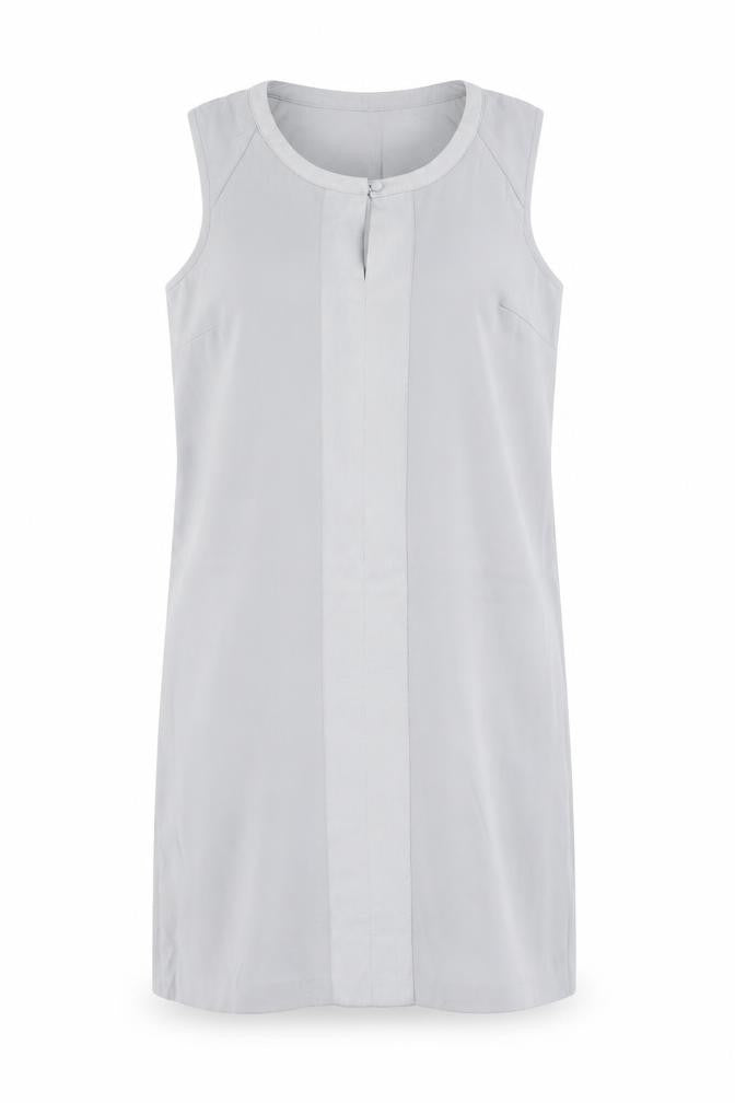 Next Petites Women Grey UK 8 Sleeveless Tunic Blouse Round Neck