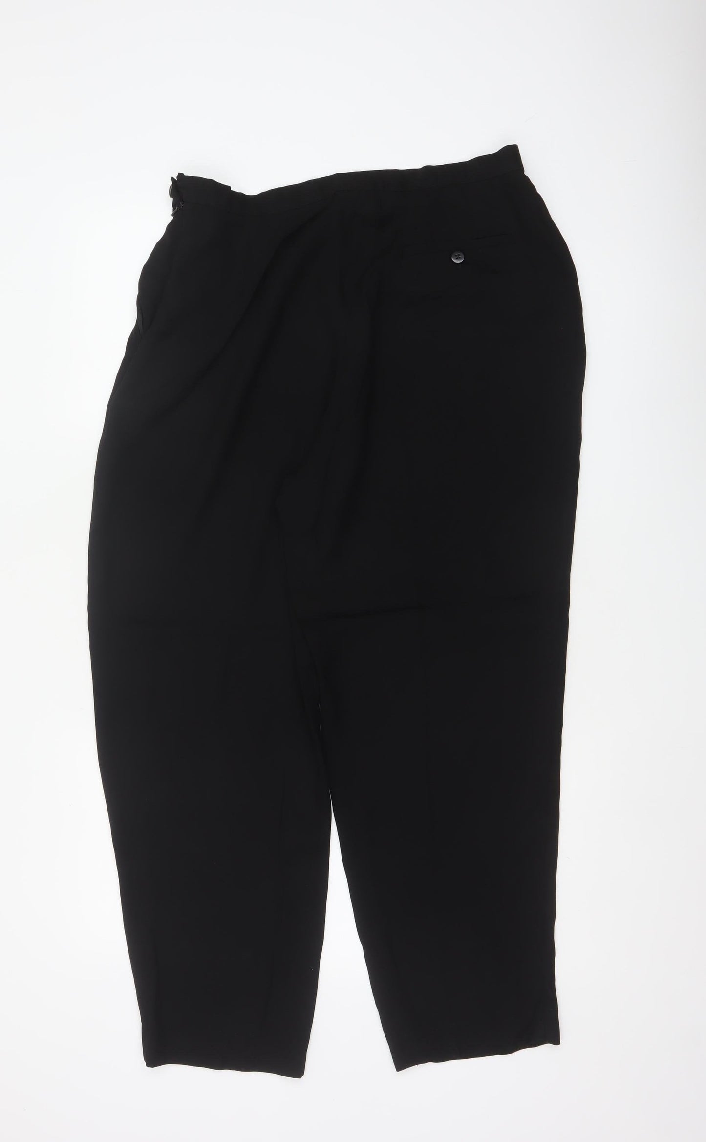 Laura Ashley Women’s Black UK 16 Cropped Tapered Smart Trousers