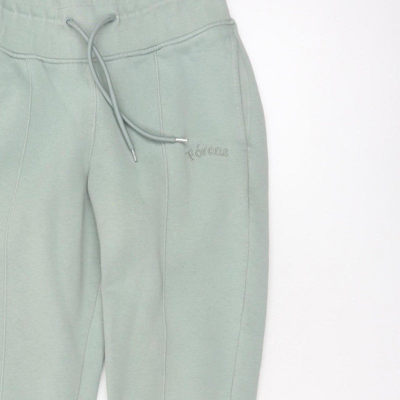 Fórena Women’s Green UK 10 High Rise Fleece Lined Logo Joggers