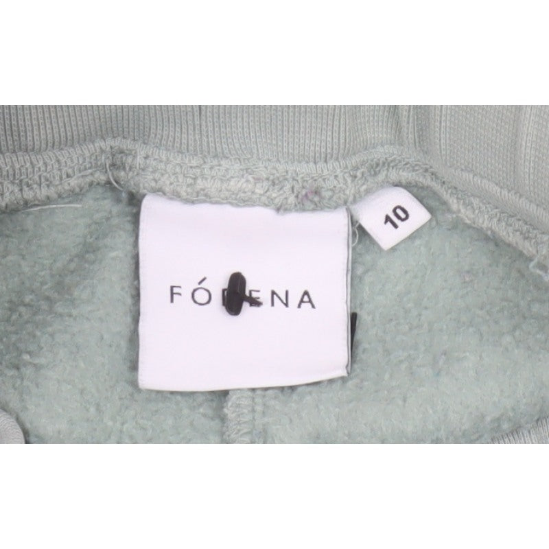 Fórena Women’s Green UK 10 High Rise Fleece Lined Logo Joggers
