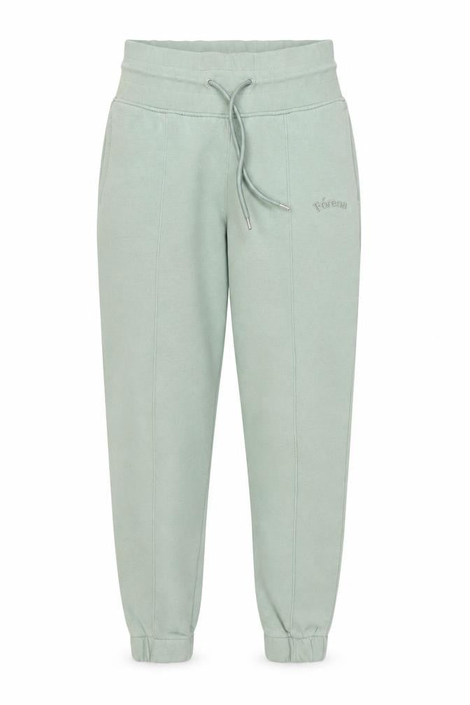 Fórena Women’s Green UK 10 High Rise Fleece Lined Logo Joggers