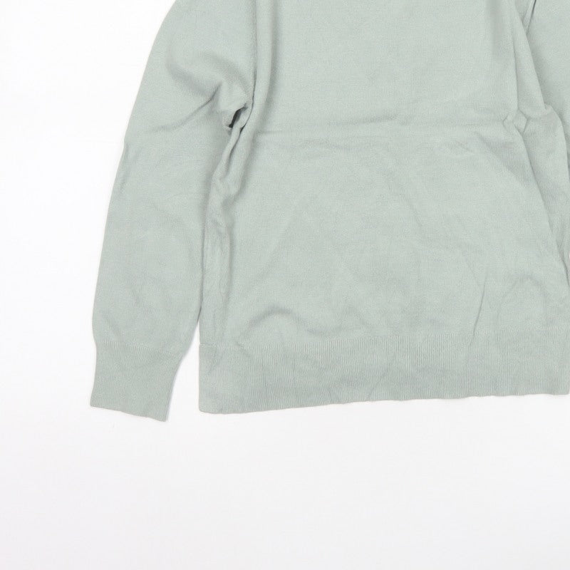 Zara Girls Mint Green High Neck Knit Pullover Jumper 13-14 Years