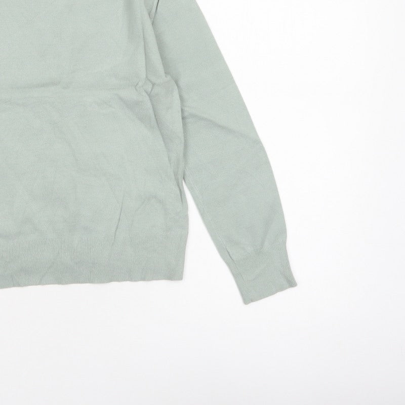 Zara Girls Mint Green High Neck Knit Pullover Jumper 13-14 Years